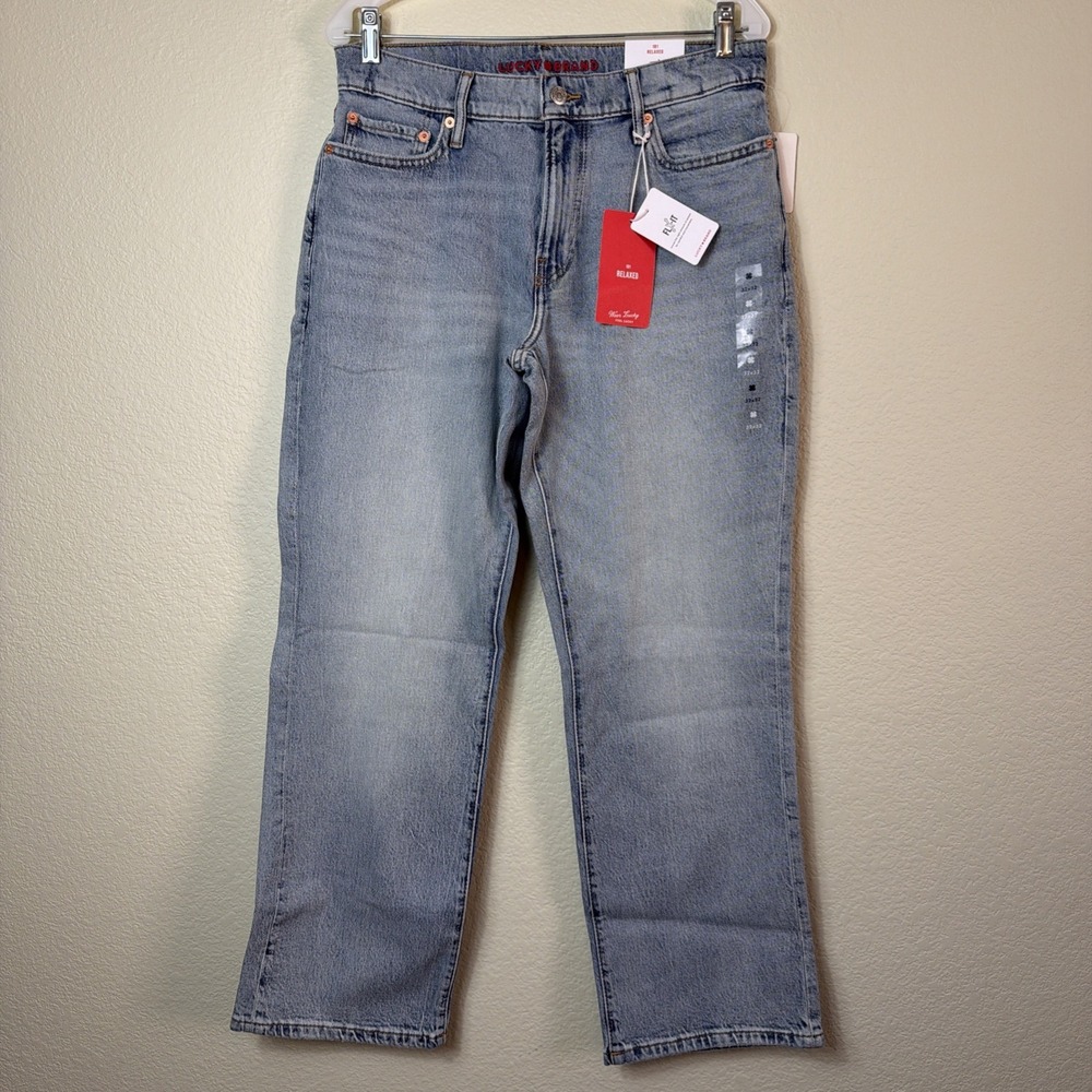 Lucky Brand 181 Relaxed Jeans 32x32 Comet Tail Light Wash Flex-It Straight NWT
